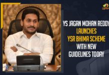 YS Jagan Mohan Reddy Launches YSR Bhima Scheme With New Guidelines Today AP Review Meeting on YSR Bhima Scheme, AP YSR Bhima Scheme, CM YS Jagan Launches YSR Bheema Scheme In AP, CM YS Jagan Launches YSR Bhima Scheme, CM YS Jagan Launches YSR Bhima Scheme with New Guidelines, Mango News, YS Jagan launches new guidelines for YSR Bhima scheme, YS Jagan Launches YSR Bheema Scheme For Poor People, YS Jagan Launches YSR Bhima Scheme, YSR Bhima Scheme, YSR Bhima Scheme 2021, YSR Bhima Scheme In AP, YSR Bhima Scheme News, YSR Bhima Scheme Updates