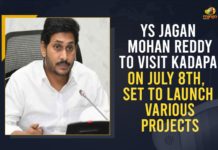 YS Jagan Mohan Reddy To Visit Kadapa On July 8th, Set To Launch Various Projects Andhra CM YS Jagan Mohan Reddy, AP CM To Tour Kadapa District, AP CM YS Jagan, AP CM YS Jagan will Tour in Kadapa District, AP CM YS Jagan will Tour In Kadapa District on July 8, Ap Political News, Jagan to tour Kadapa, Mango News, YS Jagan to tour Kadapa district, YS Jagan Tour in Kadapa District, YSR