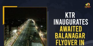 Babu Jagjivan Ram six-lane flyover, balanagar flyover, balanagar flyover inauguration, Hyderabad, KTR Inaugurates Awaited Balanagar, KTR Inaugurates Awaited Balanagar In Hyderabad, KTR inaugurates Babu Jagjivan Ram six-lane flyover, KTR inaugurates Babu Jagjivan Ram six-lane flyover at Balanagar, KTR Inaugurates Balanagar Flyover, Mango News, Minister KTR Inaugurates Balanagar Flyover, Minister KTR Inaugurates Balanagar Flyover in Hyderabad, Minister KTR names Balanagar flyover as Babu Jagjivan Ram