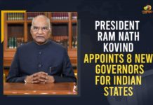 8 states get new Governors, Bandaru Dattatreya, Centre appoints new governors to 8 states, Eight states get new governors, Kambhampati Hari Babu as Governor of Mizoram, New Governors Appointed for 8 States, New Governors appointed in 8 states, President Appoints 8 New Governors For These States, President appoints new Governors for 8 states, President Kovind appoints new Governors, President Kovind appoints new Governors for 8 states, President of India appoints new Governors