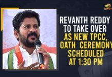 Revanth Reddy To Take Over As New TPCC, Oath Ceremony Scheduled At 1:30 PM Mango News, MP Revanth Reddy, MP Revanth Reddy To Take Charge as New TPCC President, MP Revanth Reddy to Take Charge as New TPCC President Today, New Telangana PCC chief Revanth Reddy, Revanth Reddy appointed TPCC chief, Revanth Reddy new TPCC chief, Revanth Reddy to take charge as TPCC chief, Telangana Congress MP Revanth Reddy, TPCC Revanth Reddy, TPCC Working President, TPCC Working President Revanth Reddy