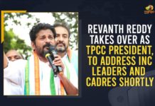 Revanth Reddy Takes Over As TPCC President, To Address INC Leaders And Cadres Shortly Mango News, MP Revanth Reddy, MP Revanth Reddy Took Charge as New TPCC President, MP Revanth Reddy to Take Charge as New TPCC President Today, New Telangana PCC chief Revanth Reddy, Revanth Reddy appointed TPCC chief, Revanth Reddy new TPCC chief, Revanth Reddy took charge as TPCC chief, Telangana Congress MP Revanth Reddy, TPCC Revanth Reddy, TPCC Working President, TPCC Working President Revanth Reddy