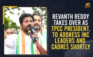 Mango News, MP Revanth Reddy, MP Revanth Reddy Took Charge as New TPCC President, MP Revanth Reddy to Take Charge as New TPCC President Today, New Telangana PCC chief Revanth Reddy, Revanth Reddy appointed TPCC chief, Revanth Reddy new TPCC chief, Revanth Reddy took charge as TPCC chief, Telangana Congress MP Revanth Reddy, TPCC Revanth Reddy, TPCC Working President, TPCC Working President Revanth Reddy