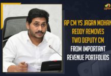 AP CM YS Jagan Mohan Reddy Removes Two Deputy CM From Important Revenue Portfolios Andhra Pradesh cabinet reshuffle, Andhra Pradesh Chief Minister Strips Deputies, Andhra Pradesh CM Jagan Reddy Strips Two Deputies, AP CM YS Jagan Mohan Reddy, AP CM YS Jagan Mohan Reddy Removes Two Deputy CM From Important Revenue Portfolios, Commercial Taxes Department, Deputy chief ministers, Excise Department, Mango News, revenue department, Revenue Lands Department, Revenue Portfolios, YS Jagan Mohan Reddy Removes Two Deputy CM