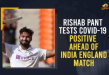 Rishabh Pant Tests COVID-19 Positive Ahead of India England Match 2 Indian cricketer test positive for Covid, COVID-19 hits the Indian cricket team in England, Ind vs Eng, Ind Vs Eng 2021, India cricketer tests positive for Covid-19, India tour of England, Indian cricketer covid positive, Mango News, One Player of Indian Team Tested for Covid-19 Positive, One Player of Indian Team Tested for Covid-19 Positive at England, Rishabh Pant tests positive for COVID-19, Rishabh Pant tests positive for Covid-19 in England, Rishabh Pant tests positive for COVID-19 in UK