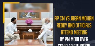 AP CM YS Jagan Mohan Reddy And Officials Attend Meeting By PM Modi Over COVID-19 Situation