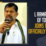 CM KCR, Former TDP leader Ramana joins TRS, Former Telangana TDP Chief, Former TTDP President, Former TTDP President L Ramana, Former TTDP President L Ramana Joins In TRS Party In The Presence of CM KCR, L Ramana, L Ramana Joins In TRS Party, L Ramana Joins In TRS Party In The Presence of CM KCR, L Ramana to formally join TRS today, Mango News, President L Ramana Joins In TRS Party, Ramana to join TRS, telangana, TS TD president L Ramana joins TRS