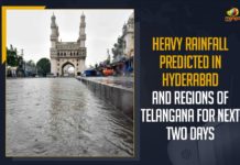 Heavy Rainfall Predicted In Hyderabad And Regions of Telangana For Next Two Days Heavy Rainfall Predicted In Hyderabad And Regions of Telangana For Next Two Days