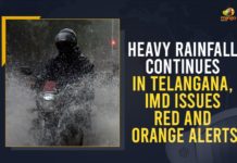 Heavy Rainfall Continues, Heavy Rainfall Continues In Telangana, Heavy Rainfall Predicted In Hyderabad, Heavy rains, Hyderabad Floods, Hyderabad Rains, IMD Issues Red And Orange Alerts, Indian Meteorological Department, Mango News, Rainfall Continues In Telangana, Telangana cm kcr, Telangana Heavy Rainfall, telangana rain news today, telangana rainfall