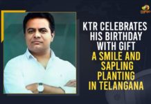 KTR Celebrates His Birthday With Gift A Smile And Sapling Planting Initiatives In Telangana