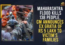 Maharashtra Flood Kills 138 People, CM Announces Ex Gratia Of Rs 5 Lakh To Victim’s Families CM Announces Ex Gratia Of Rs 5 Lakh To Victim’s Families, Maharashtra Flood, Maharashtra Flood Disaster Response, Maharashtra Flood Kills 138 People, Maharashtra floods, Maharashtra Floods Live Updates, Maharashtra govt announces Rs 5 lakh ex-gratia for kin, Maharashtra Monsoon, Maharashtra Rain, Maharashtra rains, Maharashtra rains Updates, Mango News, Mumbai floods, Rain in Maharashtra, Uddhav Thackeray, Uddhav Thackeray announces Rs 5 lakh ex gratia to families