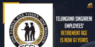 Mango News, Retirement age of SCCL staff is now 61, Retirement age of Singareni workers increased to 61, SCCL, SCCL Board enhances retirement age to 61 years, SCCL Diwali Bonus, Singareni Collieries, Singareni Collieries Company Limited, Singareni Collieries employee retirement age, Singareni Collieries hikes retirement age to 61 years, Singareni Employees’ Retirement Age Is Now 61 Years, Telangana, Telangana Singareni Employees’ Retirement Age, Telangana Singareni Employees’ Retirement Age Is Now 61 Years