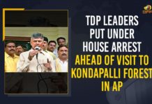 Andhra, Andhra illegal mining, chandrababu naidu, illegal mining, illegal mining case, illegal mining in AP, illegal mining in Kondapalli Reserve Forest, Kondapalli Forest, Kondapalli Illegal Mining, Kondapalli Illegal Mining Row, Kondapalli Reserve Forest, Mango News, Police place TDP leaders under house arrest, TDP leaders placed under house arrest, TDP Leaders Put Under House Arrest, TDP Leaders Put Under House Arrest Ahead Of Visit To Kondapalli Forest, TDP Leaders Put Under House Arrest Ahead Of Visit To Kondapalli Forest In AP