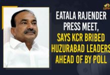 Eatala Rajender Press Meet, Says KCR Bribed Huzurabad Leaders Ahead Of By Poll CM KCR bribed Huzurabad leaders to influence, CM KCR bribed Huzurabad leaders to influence by-poll result, Eatala Rajender, Eatala Rajender Press Meet, Huzurabad by elections, Huzurabad bypoll, Huzurabad bypoll 2021, Huzurabad bypoll born out of vengeance, Huzurabad constituency, Huzurabad Leaders, KCR bribed Huzurabad leaders, KCR Bribed Huzurabad Leaders Ahead Of By Poll, Mango News, Says KCR Bribed Huzurabad Leaders Ahead Of By Poll