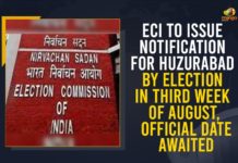 ECI To Issue Notification For Huzurabad By Election In Third Week Of August, Official Date Awaited ECI To Issue Notification For Huzurabad By Election, ECI To Issue Notification For Huzurabad By Election In Third Week Of August, Election Commission of India, Huzurabad, Huzurabad Assembly Bypoll, Huzurabad Assembly constituency, Huzurabad by elections, Huzurabad by-election notification by August 3rd week, Huzurabad bypoll, Huzurabad bypoll 2021, Huzurabad Election, Mango News, Notification For Huzurabad By Election