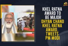 Dhyan Chand Award, Khel Ratna Award Renamed as Major Dhyan Chand Khel Ratna Award, Major Dhyan Chand Khel Ratna Award, Mango News, PM Modi, PM Modi Announced That Rajiv Gandhi Khel Ratna Award Renamed as Major Dhyan Chand Khel Ratna Award, Rajiv Gandhi Khel Ratna Award, Rajiv Gandhi Khel Ratna award rechristened, Rajiv Gandhi Khel Ratna Award Renamed, Rajiv Gandhi Khel Ratna Award renamed after Hockey legend, Rajiv Gandhi Khel Ratna Award Renamed as Major Dhyan Chand Khel Ratna Award