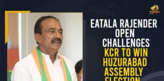 Dalit Bandhu scheme, Eatala Rajender, Eatala Rajender Open Challenges KCR, Eatala Rajender Open Challenges KCR To Win Huzurabad Assembly Election, Eatala Rajender Open Challenges KCR To Win Huzurabad Election, Former Health Minister of Telangana, Huzurabad Assembly Election, Huzurabad Assembly seat, Huzurabad by poll, Huzurabad bypoll 2021, KCR Government, Mango News, Notification For Huzurabad By Election, Telangana