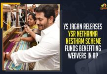 YS Jagan Mohan Reddy Releases YSR Nethanna Nestham Scheme Funds Benefiting Weavers In AP All set for YSR Nethanna Nestham third phase, All set for YSR Nethanna Nestham third phase money disbursal, CM YS Jagan, CM YS Jagan Released Funds for YSR Nethanna Nestham Scheme Third Phase, CM YS Jagan Released Rs 192.08 Cr Funds for YSR Nethanna Nestham Scheme, CM YS Jagan Released Rs 192.08 Cr Funds for YSR Nethanna Nestham Scheme Third Phase, Funds for YSR Nethanna Nestham Scheme Third Phase, Mango News, YSR Nethanna Nestham, YSR Nethanna Nestham Scheme, YSR Nethanna Nestham Scheme News, YSR Nethanna Nestham Scheme Third Phase