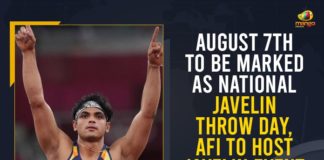 AFI decides to mark August 7 every year as National Javelin Day, AFI directs state bodies to host javelin competitions, AFI to celebrate August 7, AFI to conduct javelin throwing competition, AFI To Host Javelin Event Every Year, AFI to mark August 7 as National Javelin Day, August 7th To Be Marked As National Javelin Throw Day, Javelin Event, Mango News, National Javelin Day to be celebrated by AFI, National Javelin Throw Day, Neeraj’s Olympic gold winning day