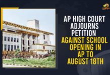 AP High Court Adjourns Petition Against School Opening In AP To August 18th Andhra Pradesh High Court, Andhra Pradesh High Court posts hearing on schools reopen, AP High Court Adjourns Petition Against School Opening, AP High Court Adjourns Petition Against School Opening In AP, AP High Court Adjourns Petition Against School Opening In AP To August 18th, AP School Reopening, AP School Reopening News, AP School Reopening Updates, AP Schools Reopen News, Mango News, Reopening Of Schools, reopening of schools in AP, School Opening In AP