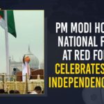 75th Independence Day, Independence Day, Independence Day 2021, Independence Day 2021 Highlights, Independence Day Celebrations, India Independence Day 2021, India Independence Day 2021 Highlights, Mango News, PM Modi inspects guard of honour, Prime Minister Narendra Modi, Prime Minister Narendra Modi Hoists the National Flag, Prime Minister Narendra Modi Hoists the National Flag from the ramparts of Red Fort, Red Fort