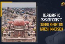 Telangana HC Asks Officials To Submit Report On Ganesh Immersion Ganesh celebrations, Ganesh Chaturthi, Ganesh Chaturthi 2021, Ganesh Chaturthi Celebrations, Ganesh idols immersion report, immersion of Ganesh idols, Mango News, Report On Ganesh Immersion, Telangana HC, Telangana HC Asks Officials To Submit Report On Ganesh Immersion, Why No Action Taken Against Ganesh Idol Immersion