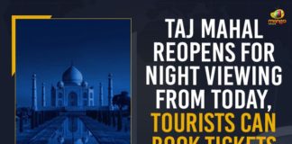 COVID-19 pandemic restrictions, historic Indian monument, Mango News, Taj Mahal, Taj Mahal re-opens for night viewing after 1.5 years, Taj Mahal Reopen News, Taj Mahal Reopen Updates, Taj Mahal Reopened, Taj Mahal Reopens For Night Viewing, Taj Mahal Reopens For Night Viewing From Today, Taj Mahal to reopen for night view, Taj Mahal to reopen for night viewing from today, Tourists Can Book Tickets Online, Uttar Pradesh Government