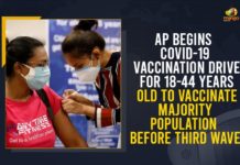 AP Begins COVID-19 Vaccination Drive For 18-44 Years Old To Vaccinate Majority Population Before Third Wave AP Begins COVID-19 Vaccination Drive For 18-44 Years Old, AP Begins COVID-19 Vaccination Drive For 18-44 Years Old To Vaccinate Majority Population Before Third Wave, AP Covid-19 Vaccination Drive, Corona Vaccination Drive, Corona Vaccination Programme, covid 19 vaccine, Covid Third wave in India, Covid Vaccination, Covid Vaccination In AP, COVID-19 Vaccination, Covid-19 Vaccination Drive, COVID-19 Vaccination Drive For 18-44 Years Old To Vaccinate Majority Population, COVID-19 Vaccination Drive For 18-44 Years Old To Vaccinate Majority Population Before Third Wave, Mango News