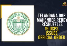 19 DSPs reshuffled in the state, DGP Mahender Reddy, DSPs transferred in Telangana, Mango News, Telangana, Telangana DGP Mahender Reddy, Telangana DGP Mahender Reddy Issued Orders Over Transfers and Postings of 19 DSPs, Telangana DGP Mahender Reddy Reshuffles 19 DSPs, Telangana Government, Telangana Government reshuffled 19 District Superintendents of Police, Telangana Transfers and Postings of 19 DSPs, Transfers and Postings of 19 DSPs, Transfers and Postings of 19 DSPs In Telangana, TSRTC MD