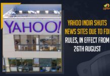 Entertainment, Latest FDI rules force Yahoo to shut down news websites, Mango News, New FDI Rules, new Foreign Direct Investment, new Foreign Direct Investment Rules, Yahoo, Yahoo cricket, Yahoo Finance, Yahoo India, Yahoo India news sites were shut down in India, Yahoo India Shuts News Sites, Yahoo India Shuts News Sites Due To FDI Rules In Effect From 26th August, Yahoo news, Yahoo Shuts Down Its News Websites Due to New FDI Rules, Yahoo shuts down its news websites in India, Yahoo shuts down its news websites in India over FDI rules, Yahoo shuts down news operations in India