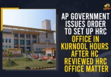 AP Government Issues Order To Set Up HRC Office In Kurnool Hours After HC Reviewed HRC Office Matter Andhra Pradesh State Human Rights Commission, AP Govt Specified Kurnool, AP Govt Specified Kurnool as Headquarters of AP State Human Rights Commission, AP Human Rights Commission Headquarters, AP Human Rights Commission Headquarters Kurnool, AP State Human Rights Commission, Govt Specified Kurnool as Headquarters of AP State Human Rights Commission, Headquarters of AP State Human Rights Commission, Human Rights Commission, Human Rights Commission Headquarters, Kurnool as Headquarters of AP State Human Rights Commission, Mango News
