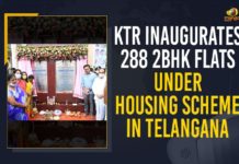 KTR Inaugurates 288 2BHK Flats Under Housing Scheme In Telangana 2 BHK Dignity Houses at Saidabad, 2 BHK Houses, 2 BHK Houses Scheme, Hyderabad, KTR Inaugurated 288 Units of 2 BHK Dignity Houses, KTR inaugurates 288 flats, KTR inaugurates 288 flats under dignity housing, KTR inaugurates 288 flats under dignity housing scheme, KTR inaugurates 2BHK complex, Mango News, Minister KTR, Minister KTR Inaugurated 288 Units of 2 BHK Dignity Houses, Minister KTR Inaugurated 288 Units of 2 BHK Dignity Houses at Saidabad, Pilligudiselu