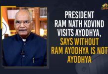 President Ram Nath Kovind Visits Ayodhya, Says Without Ram Ayodhya Is Not Ayodhya Ayodhya is nothing without Lord Ram, Ayodhya Temple, Ayodhya temple site, Lord Ram, Mango News, ongoing works of the grand Ayodhya Temple, President of India, President Ram Nath Kovind, President Ram Nath Kovind Visits Ayodhya, President Ram Nath Kovind Visits Ayodhya Says Without Ram Ayodhya Is Not Ayodhya, President Ram Nath Kovind visits Ayodhya temple, Ram Nath Kovind, Ramayan Conclave, Ramayana Conclave inauguration