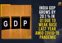 India GDP Grows By 20.1 % In Q1 Due To Weak Base Last Year Amid COVID-19 Pandemic GDP grows by record 20.1% in first quarter, GDP growth jumps to 20.1 pc in Q1, Gross Domestic Product, India GDP Grows By 20.1 % I, India GDP Grows By 20.1 % In Q1, India GDP Grows By 20.1 % In Q1 Due To Weak Base Last Year Amid COVID-19 Pandemic, India GDP News Updates, India’s GDP grows at record pace of over 20%, Indian economy grows 20.1% in Q1, Mango News, National Statistical Office, Q1 GDP Signals Weaker Sequential Growth Momentum, Q1 growth rate 20.1%
