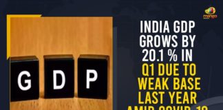 GDP grows by record 20.1% in first quarter, GDP growth jumps to 20.1 pc in Q1, Gross Domestic Product, India GDP Grows By 20.1 % I, India GDP Grows By 20.1 % In Q1, India GDP Grows By 20.1 % In Q1 Due To Weak Base Last Year Amid COVID-19 Pandemic, India GDP News Updates, India’s GDP grows at record pace of over 20%, Indian economy grows 20.1% in Q1, Mango News, National Statistical Office, Q1 GDP Signals Weaker Sequential Growth Momentum, Q1 growth rate 20.1%