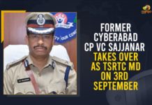 Former Cyberabad CP VC Sajjanar Takes Over As TSRTC MD On 3rd September Chief minister K Chandrashekar Rao, former Cyberabad Commissioner VC Sajjanar, IPS officer Stephen Ravindra, Mango News, Senior IPS Officer VC Sajjanar, Senior IPS Officer VC Sajjanar Takes Charge As TSRTC MD, Telangana appoints VC Sajjanar as TSRTC MD, Telangana Breaking News, Telangana News Today, TSRTC MD, TSRTC MD VC Sajjanar, VC Sajjanar