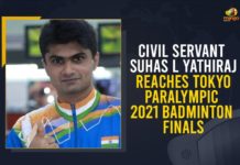 Civil Servant Suhas L Yathiraj Reaches Tokyo Paralympic Games 2021 Badminton Finals Civil Servant Suhas L Yathiraj Reaches Tokyo Paralympic Games 2021 Badminton Finals, India’s Suhas Yathiraj beats Indonesia’s Fredy Setiawan, Mango News, Suhas L Yathiraj Reaches Tokyo Paralympic Games 2021 Badminton Finals, Suhas Yathiraj reaches badminton final, Suhas Yathiraj Reaches Badminton Men’s Singles, Tokyo Paralympic Games 2021, Tokyo Paralympic Games 2021 Badminton Finals, Tokyo Paralympics, Tokyo Paralympics 2020 Updates, Tokyo Paralympics-2020