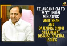 Telangana CM To Meet Union Ministers Amit Shah And Gajendra Singh Shekhawat, Discuss Several Issues CM KCR, CM KCR Meets Union Home Minister Amit Shah at Delhi, CM KCR Meets Union Home Minister Amit Shah at Delhi Today, Home Minister Amit Shah, KCR Meets Amit Shah, Mango News, Telangana CM K Chandrasekhar Rao Meets Union Ministers, Telangana CM KCR Meets Amit Shah, Telangana CM KCR Meets Amit Shah in Delhi, Telangana CM meets Amit Shah in Delhi, Union Home Minister Amit Shah, Union Home Minister Amit Shah at Delhi