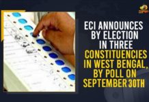 ECI Announces By Election In Three Constituencies In West Bengal, By Poll On September 30th