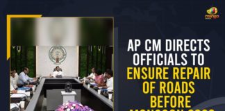 andhra pradesh, AP CM, AP CM Directs Officials To Ensure Repair Of Roads Before Monsoon, AP CM Directs Officials To Ensure Repair Of Roads Before Monsoon 2022, AP CM YS Jagan, AP NEWS, Chief Minister of Andhra Pradesh, Mango News, Monsoon 2022, Repair Of Roads Before Monsoon 2022, Take up road repairs on priority, YSRCP Government