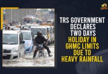 TRS Government Declares Two Days Holiday In GHMC Limits Due To Heavy Rainfall Directs Officials To Ensure Safety, Hyderabad Rains, Hyderabad Rains Effected People, KCR, Mango News, Telangana, Telangana cm kcr, Telangana Rains, Telangana rains live updates, telangana rains news, telangana rains updates, TRS Government Declares Two Days Holiday In GHMC Limits, TRS Government Declares Two Days Holiday In GHMC Limits Due To Heavy Rainfall, Two Days Holiday In GHMC Limits Due To Heavy Rainfall