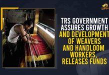 TRS Government Assures Growth And Development Of Weavers And Handloom Workers, Releases Funds 73 crore for handloom weavers, 73 crore for handloom weavers in telangana, Growth And Development Of Weavers And Handloom Workers, handloom workers, Mango News, Telangana govt releases funds for handloom weavers, Telangana govt releases Rs 73 crore for handloom weavers, Telangana govt releases Rs 73.5 cr for weavers, TRS Government, TRS Government Assures Growth And Development Of Weavers, TRS Government Assures Growth And Development Of Weavers And Handloom Workers