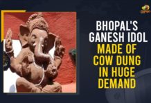 Bhopal’s Ganesh Idol Made Of Cow Dung In Huge Demand Bhopal Artist Makes Eco-Friendly Ganesh Idols, Bhopal Artist Makes Eco-Friendly Ganesh Idols With Cow Dung, Bhopal’s Ganesh Idol Made Of Cow Dung, Bhopal’s Ganesh Idol Made Of Cow Dung In Huge Demand, Eco-Friendly Ganesh Idols With Cow Dung, Ganesh Chaturthi, Ganesh Chaturthi 2021, Ganesh Idol Made Of Cow Dung, Ganesha Idols Made From Cow Dung, Mango News