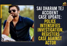 Sai Dharam Tej Accident Case Update: Police Intensifies Investigation, Registers Case Against Actor Chiranjeevi’s nephew actor Sai Dharam Tej injured, Hyderabad, Mango News, Police Intensifies Investigation, Police Intensifies Investigation In Sai Dharam Tej Accident Case, Registers Case Against Actor, Sai Dharam Tej Accident, Sai Dharam Tej Accident Case, Sai Dharam Tej Accident Case Update, Sai Dharam Tej Accident News, Sai Dharam Tej Bike Accident, Sai Dharam Tej Health Condition, Sai Dharam Tej injured in a road accident, Sai Dharam Tej Meets With a Road Accident, Tollywood Actor Sai Dharam Tej Injured in Bike Accident