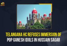 Telangana HC Refuses Immersion of PoP Ganesh Idols In Hussain Sagar Ban On Ganesh Immersion In Hussain Sagar, Court’s Ban On Ganesh Immersion In Hussain Sagar, Ganesh celebrations, Ganesh Chaturthi, Ganesh Chaturthi 2021, Ganesh Chaturthi Celebrations, Ganesh idols immersion report, Ganesh Immersion In Hussain Sagar, HC Refuses Immersion of PoP Ganesh Idols In Hussain Sagar, immersion of Ganesh idols, Mango News, PoP Ganesh Idols In Hussain Sagar, Report On Ganesh Immersion, Telangana HC, Telangana HC Refuses Immersion of PoP Ganesh Idols In Hussain Sagar