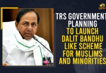 TRS Government Planning To Launch Dalit Bandhu Like Scheme For Muslims And Minorities backward community, Chandrashekar Rao, Chief Minister of Telangana, Dalit Bandhu Like Scheme For Muslims And Minorities, Dalit Bandhu scheme, Mango News, Minority Communities, Rythu Beema scheme, Scheme For Muslims And Minoritie, schemes for backward community, Telangana Government, TRS Government Planning To Launch Dalit Bandhu Like Scheme For Muslims And Minorities