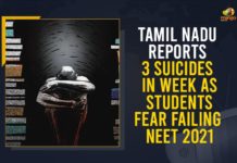 Tamil Nadu Reports 3 Suicides In Week As Students Fear Failing NEET 2021 17-yr-old Tamil Nadu student dies by suicide, 19-year-old dies by suicide in Tamil Nadu, 3 deaths in 4 days, Another NEET 2021 Aspirant From Tamil Nadu Dies, Another NEET aspirant hangs self in Tamil Nadu’s Vellore, Mango News, National Eligibility Cum Entrance Test, NEET UG 2021, Stalin pleads to panicked NEET aspirants, Tamil Nadu Reports 3 Suicides In Week As Students Fear Failing NEET 2021, Third NEET death in TN in five days, Vellore girl hangs self over NEET fear