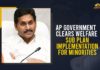 AP Government Clears Welfare Sub Plan Implementation For Minorities AP cabinet clears implementation of sub PLan, AP cabinet clears implementation of sub-plan for minorities, AP cabinet decides to implement minority sub-plan, AP Cabinet Decisions, AP Cabinet Key Decisions, AP Cabinet Meeting Highlights, AP government, AP Government Clears Welfare Sub Plan Implementation, AP Government Clears Welfare Sub Plan Implementation For Minorities, implementation of sub-plan for minorities, Mango News, Welfare Sub Plan Implementation For Minorities
