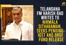 Telangana FM Harish Rao Writes To Nirmala Sitharaman, Seeks Pending IGST And BRGF Fund Release Backward Region Grant Fund, Finance Minister Nirmala Sitharaman, Harish Rao requests Union FM to disclose pending amounts, Harish Rao writes to FM Nirmala over IGST share, IGST And BRGF Fund, Integrated Goods and Service Tax, Mango News, Pending IGST And BRGF Fund Release, Seeks Pending IGST And BRGF Fund Release, Telangana Finance Minister, Telangana FM Harish Rao Writes To Nirmala Sitharaman, Telangana FM Pending IGST And BRGF Fund Release, Telangana IGST And BRGF Fund, Union Finance Minister, Union Government