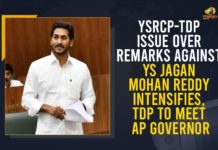 YSRCP-TDP Issue Over Remarks Against YS Jagan Mohan Reddy Intensifies, TDP To Meet AP Governor AP News, AP Political Updates, Chandrababu’s Residence, Incident at Chandrababu’s Residence, Mango News, TDP And YSRCP Leaders Get Into Clash, TDP Chief Chandrababu Naidu, TDP Team to Meet AP Governor, TDP Team to Meet AP Governor over Incident, TDP Team to Meet AP Governor over Incident at Chandrababu’s Residence, TDP YSRCP clash, TDP YSRCP workers clash, TDP YSRCP workers clash outside Naidu’s residence, TDP-YSRCP activists clash